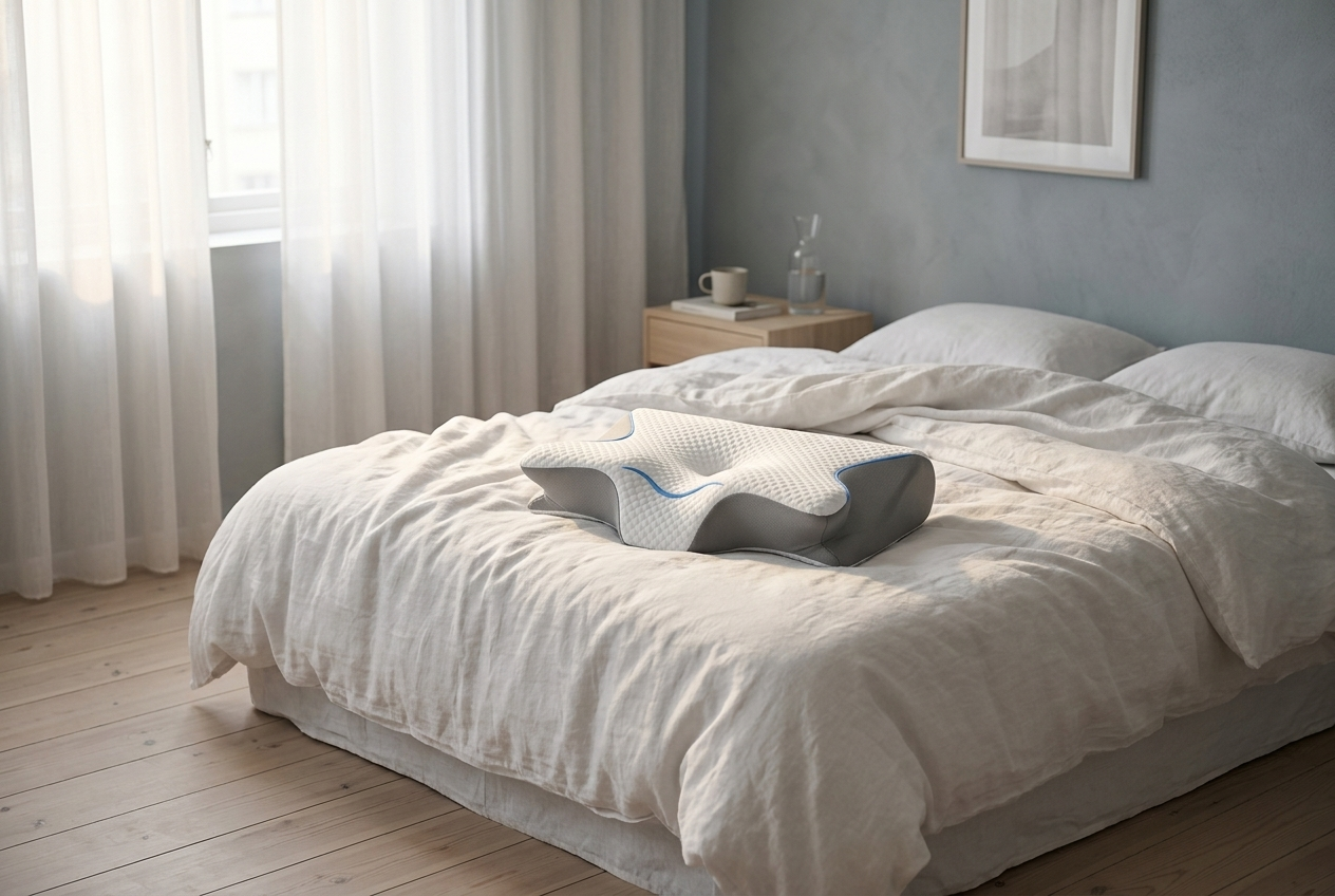 Almohada Cervical SomniaLab™ | Alivia el Dolor de Cuello en 7 Noches